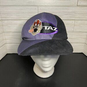Vintage 1990s Black & Purple Taz Looney Tunes Snapback Baseball Hat Cap